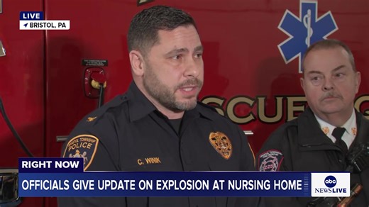 HAPPENING NOW: Officials give an update on the deadly explosion at a nursing home in Bristol, Pennsylvania. https://abcnews.go.com/US/massive-fire-erupts-nursing-home-pennsylvania/story?id=128660006 | ABC News