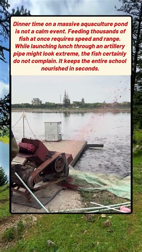 Why Modern Fish Farmers Use Cannons At Dinner Time