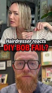 POV: You tried to cut your own bob 🫠 #hairfail #hairgoals