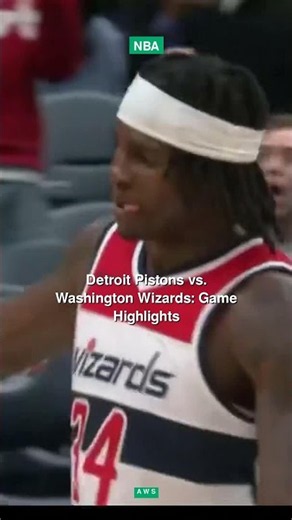 Detroit Pistons vs. Washington Wizards: Game Highlights #shorts