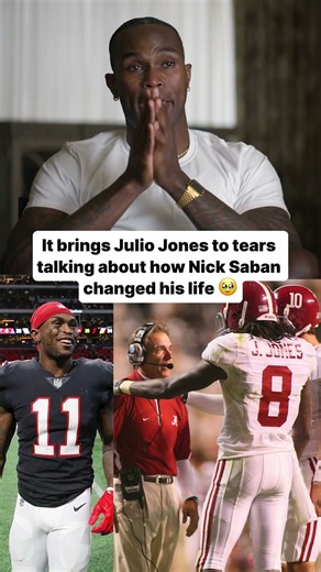Julio Jones says his time at Alabama with Nick Saban molded him into the man we knew on the Falcons