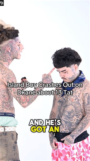 Island Boy Crashes Out on Dkane about 13 Tattoo #shorts
