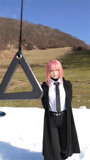 Nezuko admired Chainsaw Man… and here’s the result. location @gransnow_okuibuki #桜雲aun #fyp #animecosplay #fypシ #cosplay | 桜雲AUN