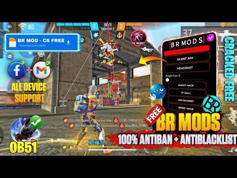FREE FIRE NEW MOD MENU FULLY ANTI BAN BLACKLIST 🔥 AUTO KILL SPEED 50X ALL DIVICE WORKING 👇👇 ✅