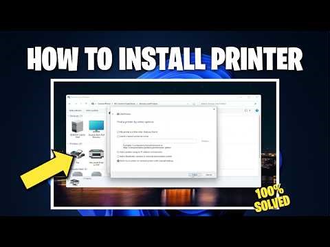 How to install any local printer in windows 11 and10