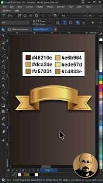 CorelDRAW Hacks You NEED To Know for Gold Effects #coreldraw #designtips #tutorial