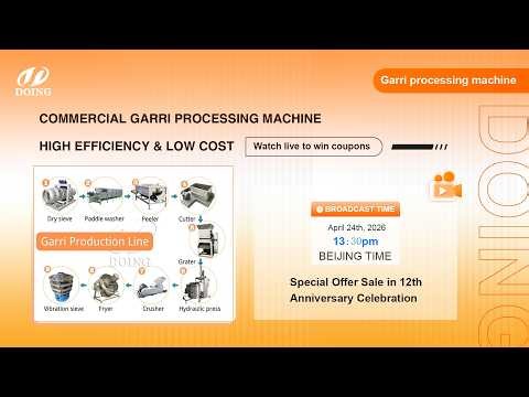 Commercial Garri Processing Machine | High Efficiency & Low Cost