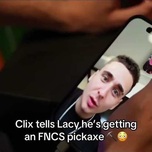 Clix tells Lacy he's getting an FNCS Pickaxe ⛏️🙏😭
