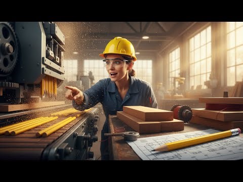 How Pencils Are Made | Graphite Leads, Wooden Slats, Painting & Boxing (No Voiceover ASMR)