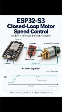 ESP32 Closed-Loop Motor Speed Control: Hardware, Firmware, and Bench Validation