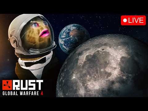 🔴LIVE | RUST: GLOBAL WARFARE | MOON LAUNCH AT 4PM CT | 3 NUKES ON THE MOON | FINAL DAY | #BUNGULATE