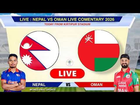 🔴 Live : Nepal vs Oman Today Live Match 2026 | Nep vs Oman Cwc Live Today Match | Score Commentary