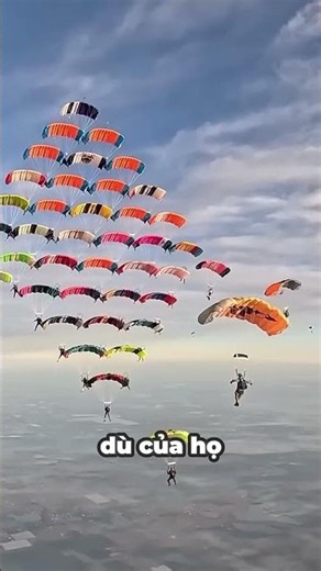 Mid-air skydiving formation