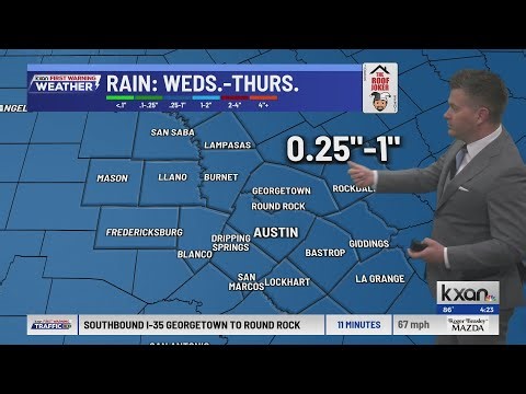 Storm coverage kicks up Wednesday with a cold front | KXAN Forecast (April 28)