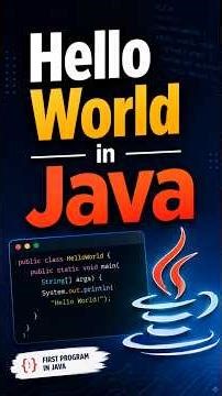 Print Hello World Using Java #java