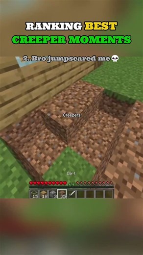 Ranking Best Creeper Moments | #minecraft #memes #shorts