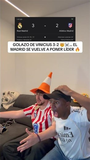 Vinicius's stunning goal makes it 3-2 🤯☠️… Madrid takes the lead again 🔥