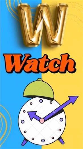 Can You Say W? 🍉💦 | W for Watch Watermelon Wolf Water | ABC Learning #shorts #viral