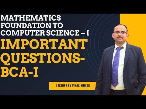 Mathematics Foundation to Computer Science | Sets, Graph Theory, Recurrence, Matrices | Semester I