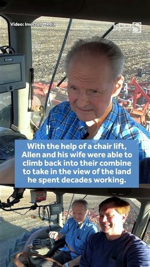 Central Iowa farmer takes one last ride in tractor while in hospice care