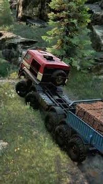 LO Sideboard Semi -Trailer . Delivery to the Castle . Brick 1t x 04. #gaming #snowrunner