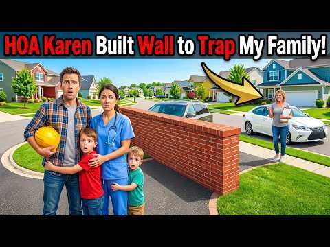 HOA Karen Built Illegal Wall to Trap My Family – Her $200K Meltdown Was Epic!