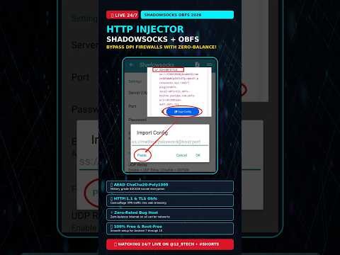 🔴 LIVE: HTTP Injector Shadowsocks Obfs Setup (2026) #Shorts #VPN