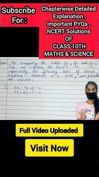 class 10th maths ex 3.1 q2 #shorts #class10 #maths #cbse #subscribe