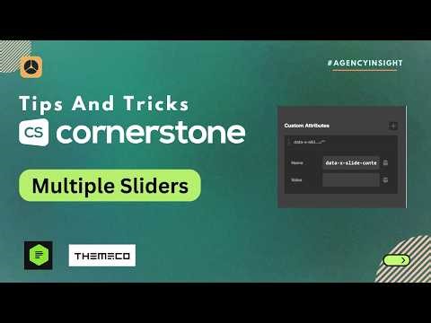 How to Control Multiple Sliders with One Navigation in Cornerstone