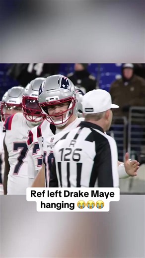 Drake Maye's Funny Moment with Referee during NFL Game