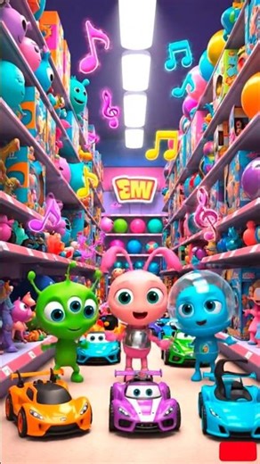 Tiny Aliens in the Toy Store 👽🧸 | Funny Cartoon Chaos😂 #kidsstory #shortvideo #animation #cartoon