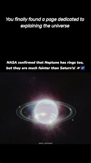Neptune has rings nobody talks about 🤯🪐