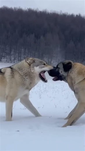 Alabai Saves Small Dog From Wolf Attack 🐺🚫