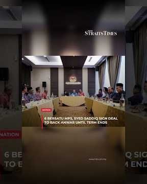 6 Bersatu MPs, Syed Saddiq sign deal to back Anwar until term ends