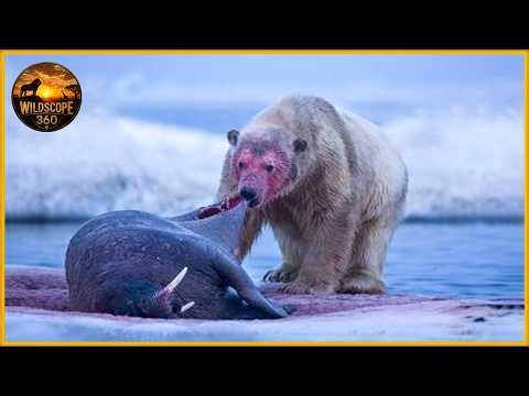Most Terrifying Polar Bear Attacks Caught on Camera | Wild Animals