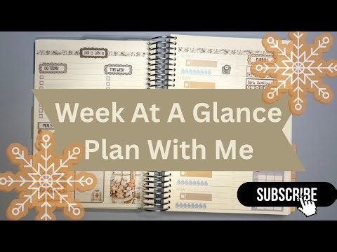 Week At A Glance | Plan With Me | Habits, Goals, Weekly To-Do’s 