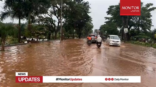WATCH: Heavy rainfall in Kampala on April 23, 2026, has led to severe flooding along Ggaba Road, particularly in the Bunga area, rendering the route impassable for both motorists and pedestrians.#MonitorUpdates📹: @lbrahim_Kavuma