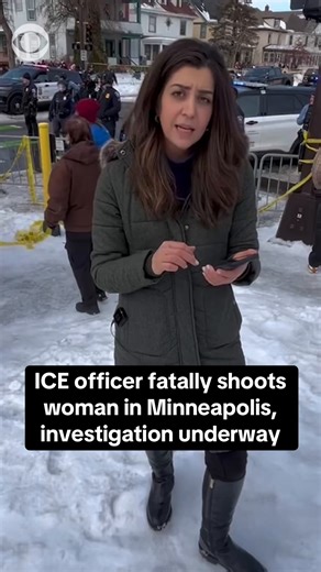 An ICE officer fatally shot a woman Wednesday morning in south Minneapolis, according to Tricia McLaughlin, the Department of Homeland Security's assistant secretary for public affairs. Follow here for updates: https://cbsn.ws/4pzidTT | CBS News