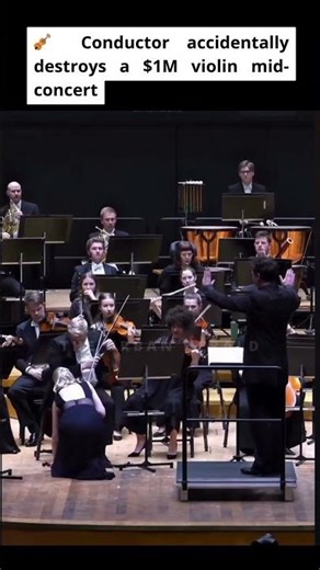 Conductor accidentally destroys a $1M violin mid-concert