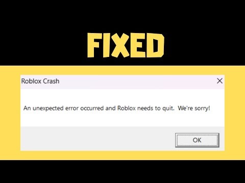 [EASY FIX] Roblox Crash An Unexpected error Occurred