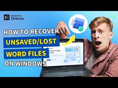 How to Recover Unsaved/Lost Word Files on Windows