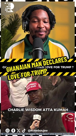 “I started following you in Ghana before coming here, you have changed my life” - Ghanaian-US based citizen declares love for Trump …. #fyp #immigrants #diaspora #ghana #ghanatiktok🇬🇭