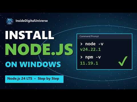 How to Download and Install Node.js on Windows (Node.js 24 LTS) | Step by Step
