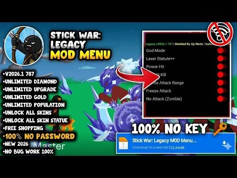 Ultimate Mode! Stick War Legacy MOD Menu V2026.1.787!