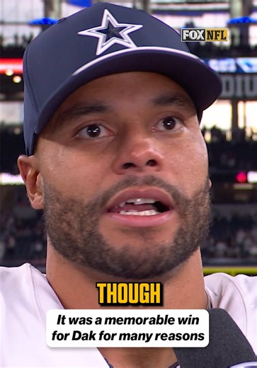 Dak Prescott interview after Cowboys win over Commanders