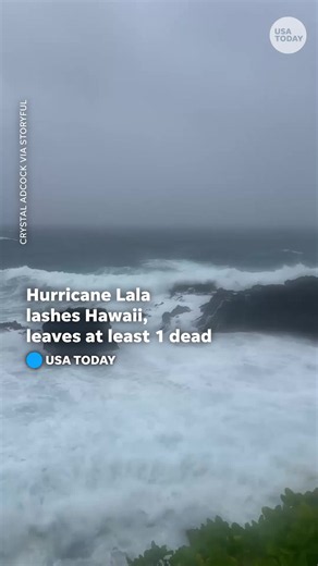 Lala made landfall in Hawaii as a Category 1 hurricane, battering the state with nearly 3 feet of rain and causing massive floods and mudslides before being downgraded to a tropical storm.