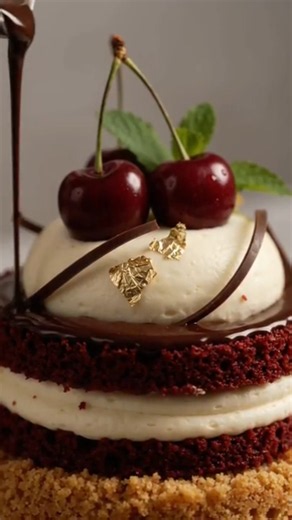 How to Make the Perfect Red Velvet Cake 🍰 #easyrecipe #cake #dessert