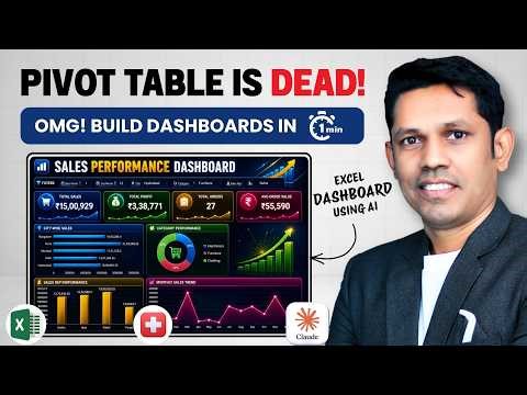 No Pivot table, No Formula, Everything done with A.I | Excel + Claude AI game Changer!