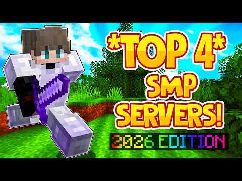 TOP 4 SMP SERVERS *2026* | Best Minecraft OP SMP | 1.8/1.19/1.20+ JAVA & BEDROCK SERVER