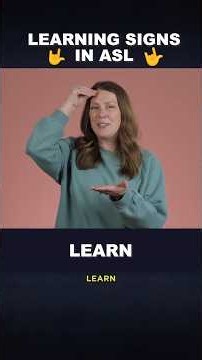 🤟 10 ASL Learning Signs 🎯